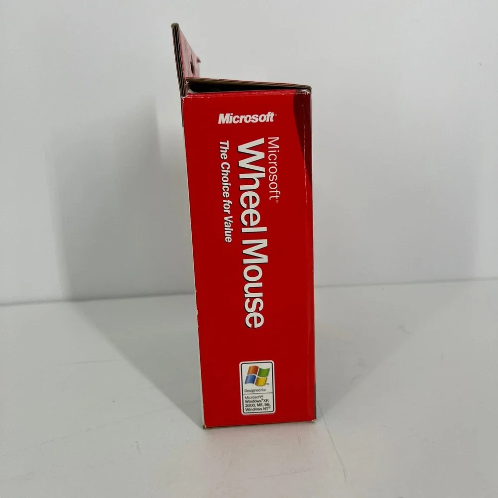 Microsoft Wheel Mouse 1.0 Vintage Wired PS/2 Mouse White New‎ Sealed 062-00140